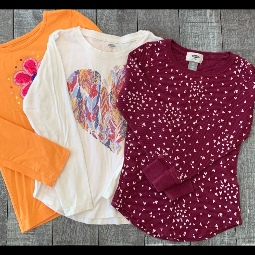 Old Navy/Circo Set of 3 Girls Long Sleeved Shirts